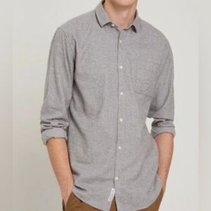 Frank & Oak, nepped shirt in light grey